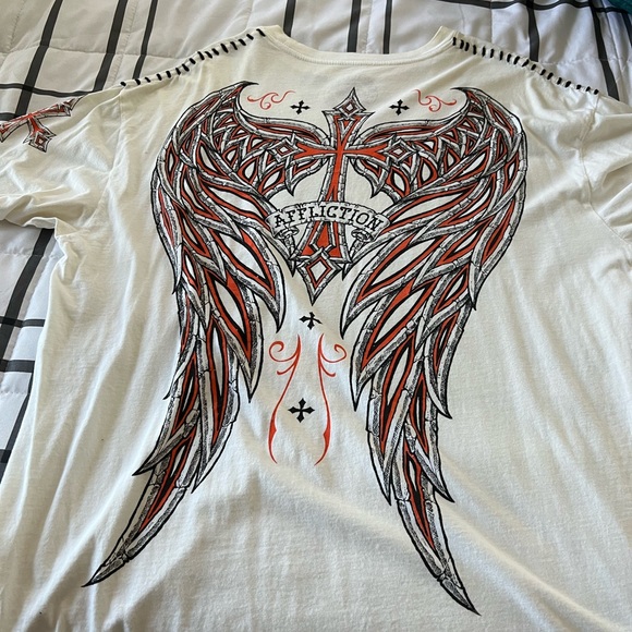 Men’s affliction short sleeve T-shirt xl - Picture 2 of 3